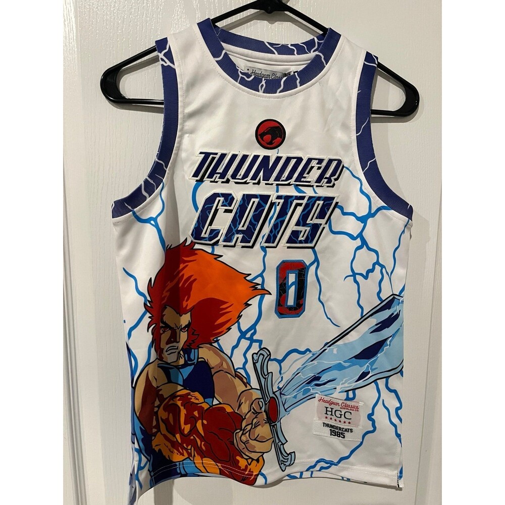 Headgear Classics ThunderCats Lion-O Panthro Youth Basketball Jersey Size M